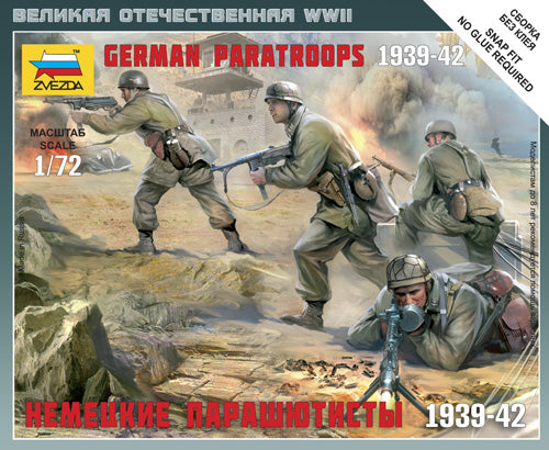 Zvezda - GERMAN PARATROOPERS WWII KIT 1:72 - Cod. Z6136