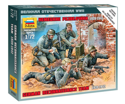 Zvezda - GERMAN RECONNAISSANCE TEAM WWII KIT 1:72 - Cod. Z6153