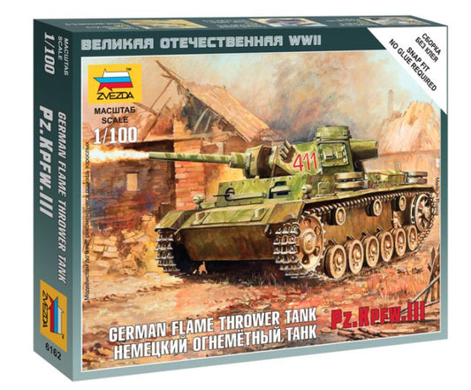 Zvezda - PANZER III FLAMETHROWER KIT 1:100 - Cod. Z6162