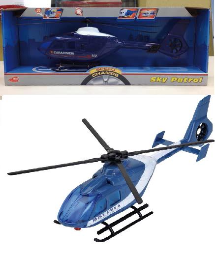 Simba - ELICOTTERO POLIZIA/CARABINIERI LUCE/SUONO cm 32 - Cod. SB0816