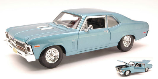 Maisto - CHEVROLET NOVA SS COUPE 1970 LIGHT METALLIC BLUE 1:18 - Cod. MI31132LB