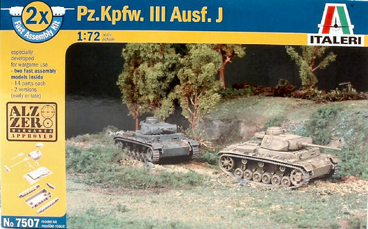 Italeri - CARRO ARMATO PZ KPFW AUSF J KIT 1:72 - Cod. IT7507