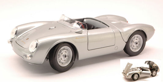 Maisto - PORSCHE 550 A SPYDER 1953 SILVER 1:18 - Cod. MI31843