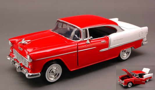 Motormax - CHEVY BEL AIR 1955 RED/WHITE 1:24 - Cod. MTM73229RD