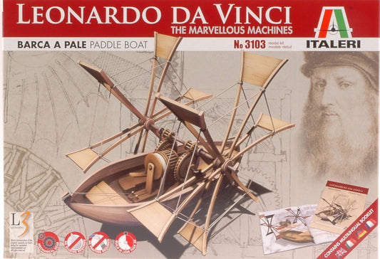 Italeri - BARCA A PALE LEONARDO KIT cm 19,7 - Cod. IT3103