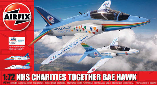 Airfix - NHS CHARITIES TOGETHER BAE HAWK KIT 1:72 - Cod. A73100