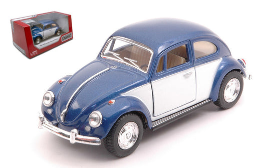 Kinsmart - VW CLASSICAL BEETLE 1967 BLUE/WHITE cm 12 BOX - Cod. KT5373WB