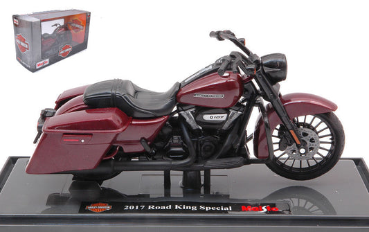 Maisto - HARLEY DAVIDSON ROAD KING SPECIAL 2017 DARK RED 1:18 - Cod. MI19138R