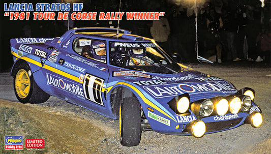 Hasegawa - LANCIA STRATOS HF 1981 TOUR DE CORSE RALLY WINNER KIT 1:24 - Cod. HA20530