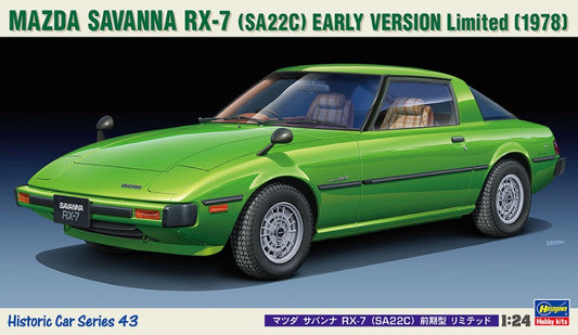 Hasegawa - MAZDA SAVANNA RX-7 (SA22C) EARLY VERSION KIT 1:24 - Cod. HA21143