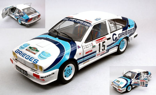 Solido - ALFA ROMEO GTV6 N.15 RALLY DES GARRIGUES 1986 C.RIGOLLET-M.BATHELOT 1:18 - Cod. SL1802305