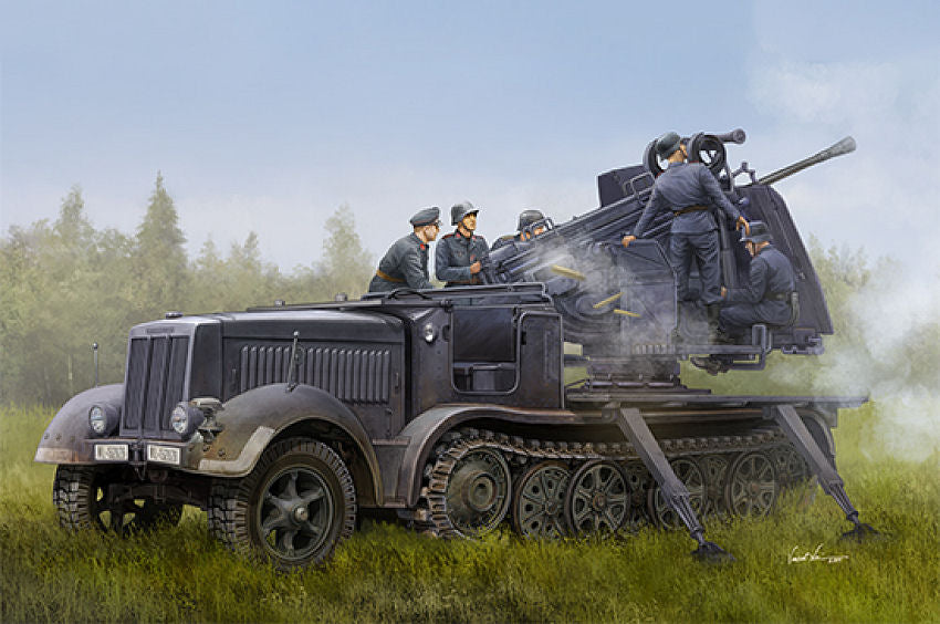 Trumpeter - SD.KFZ. 7/2 WITH 5 cm FLAK KIT 1:35 - Cod. TP9513