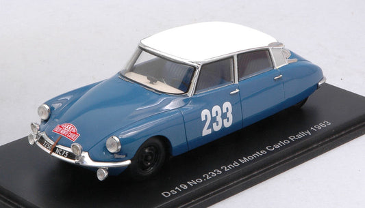 Spark Model - CITROEN DS19 N.233 2nd MONTE CARLO 1963 P.TOIVONEN-A.JARVI 1:43 - Cod. S5531