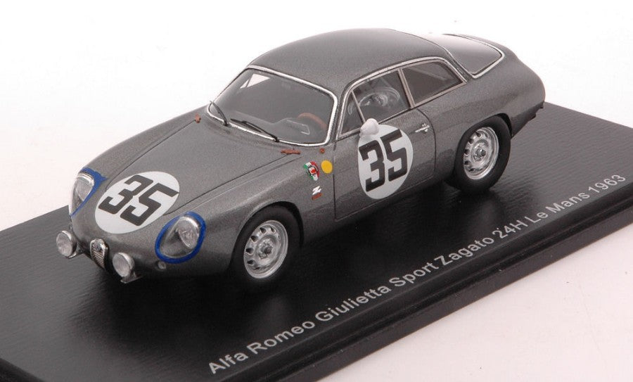 Spark Model - ALFA ROMEO GIULIETTA SPORT ZAGATO N.35 LM 1963 G.BISCALDI-"KIM" 1:43 - Cod. S9053