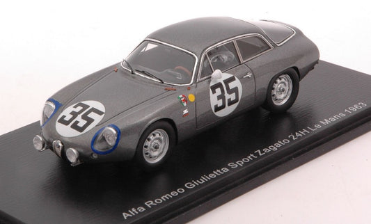 Spark Model - ALFA ROMEO GIULIETTA SPORT ZAGATO N.35 LM 1963 G.BISCALDI-"KIM" 1:43 - Cod. S9053