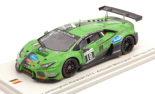 Spark Model - LAMBORGHINI HURACAN GT3 N.18 24 H SPA 2018 PEREZ-GIRAUDI-SPINELLI-ALTOE - Cod. SB306
