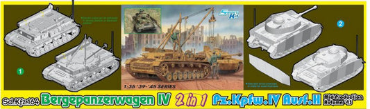 Dragon - BERGEPANZERWAGEN IV / Pz.Kpfw.IV Ausf.H 2 in 1 KIT 1:35 - Cod. D6951