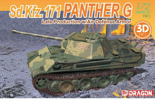 Dragon - PANTHER G LATE PRODUCTION W/AIR DEFENSE ARMOR KIT 1:72 - Cod. D7696