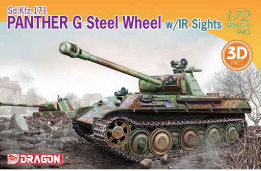 Dragon - PANTHER G STEEL WHEEL W/IR SIGHTS KIT 1:72 - Cod. D7697