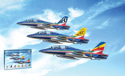 Italeri - AERMACCHI MB339 60th P.A.N. ANNIVERSARY 3 KIT 1:72 - Cod. IT1461