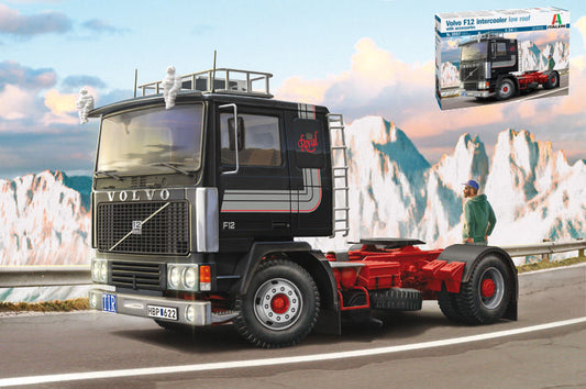 Italeri - VOLVO F-12 INTERCOOLER LOW ROOF W/ACCESSORIES KIT 1:24 - Cod. IT3957