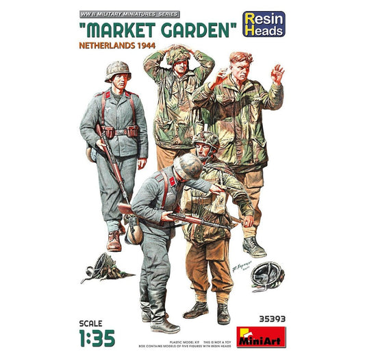 Miniart - MARKET GARDEN (NETHERLANDS 1944) RESIN HEADS KIT 1:35 - Cod. MIN35393