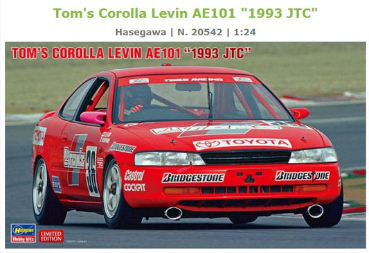 Hasegawa - TOM'S COROLLA LEVIN AE101 1993 JTC KIT 1:24 - Cod. HA20542