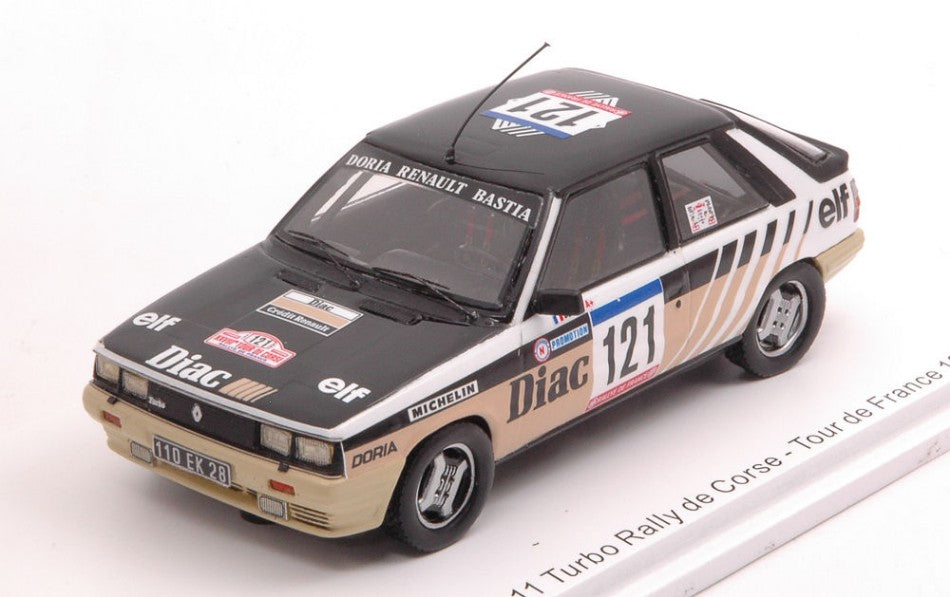 Spark Model - RENAULT 11 TURBO N.121 TDC RALLY FRANCE 1984 J.P.DERIU-J.MARIANI 1:43 - Cod. S5572