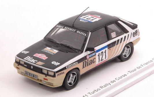 Spark Model - RENAULT 11 TURBO N.121 TDC RALLY FRANCE 1984 J.P.DERIU-J.MARIANI 1:43 - Cod. S5572
