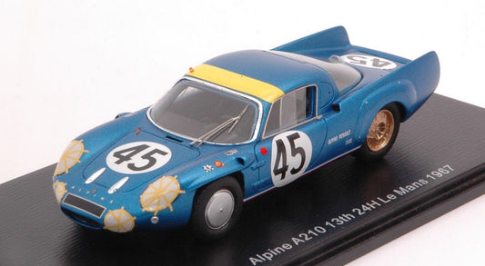 Spark Model - ALPINE A210 N.45 13th LM 1967 J.VINATIER-M.BIANCHI 1:43 - Cod. S5686