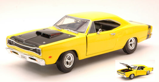 Motormax - DODGE CORONET SUPERBEE 1969 YELLOW 1:24 - Cod. MTM73315YL