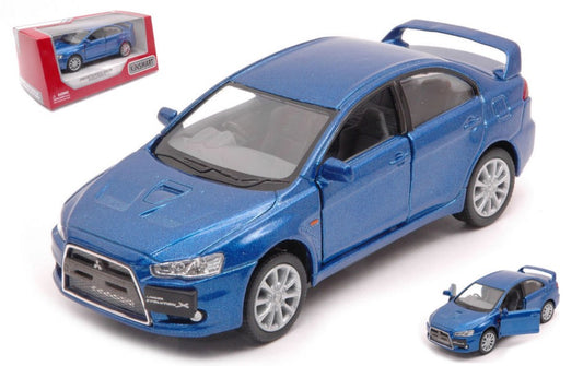 Kinsmart - MITSUBISHI LANCER EVO X 2008 BLUE cm 12 BOX - Cod. KT5329WB