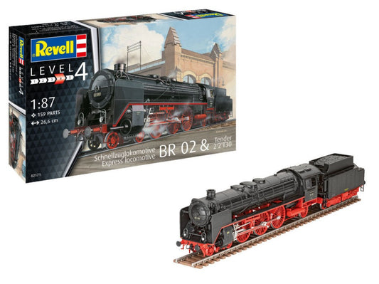 Revell - EXPRESS LOCOMOTIVE BR 02 & TENDER KIT 1:87 - Cod. RV02171