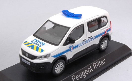 Norev - PEUGEOT RIFTER 2019 "POLICE MUNICIPALE" WITH BLUE & YELLOW STRIPING 1:43 - Cod. NV479068