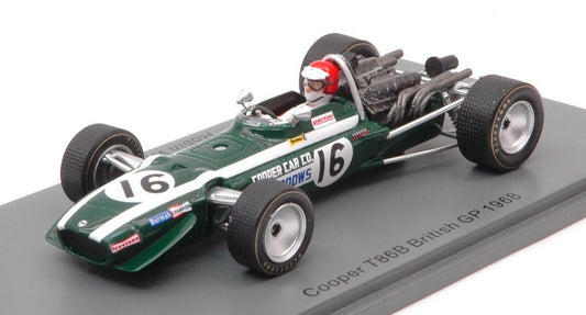 Spark Model - COOPER T86B ROBIN WIDDOWS 1968 N.16 BRITISH GP 1:43 - Cod. S6987