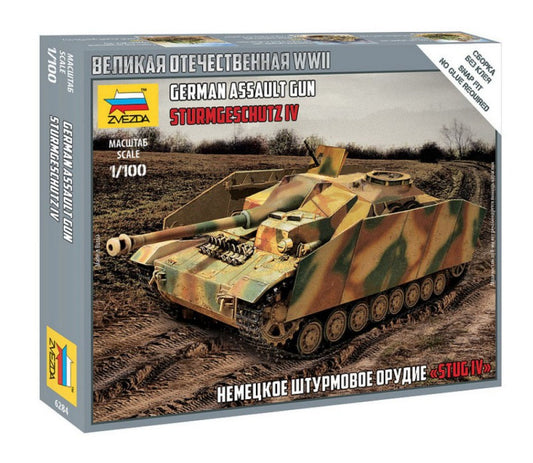 Zvezda - GERMAN STUG IV KIT 1:100 - Cod. Z6284