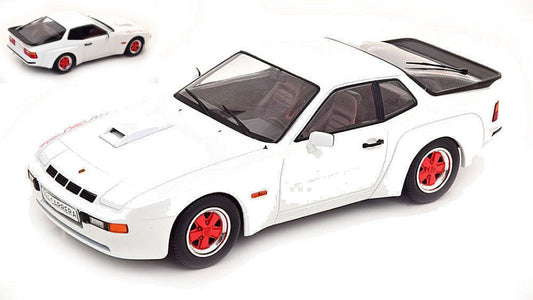 Modelcargroup - PORSCHE 924 CARRERA GT WHITE WITH RED WHEEL RIMS 1:18 - Cod. MCG18303