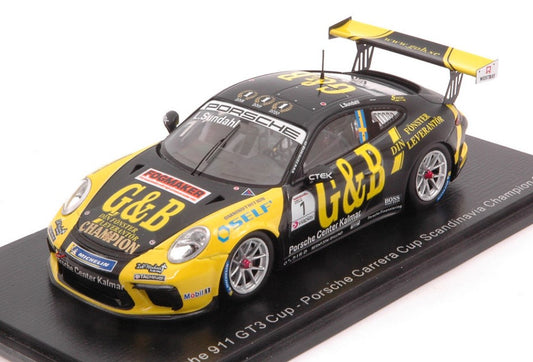 Spark Model - PORSCHE 911 GT3 N.1 CARRERA CUP CHAMPION 2020 LUKAS SUNDAHL 1:43 - Cod. S8498