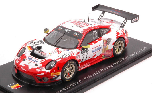 Spark Model - PORSCHE 911 GT3 R N.22 8th 24 H SPA 2020 BERGMEISTER-MAKOWIECKI-OLSEN - Cod. SB376