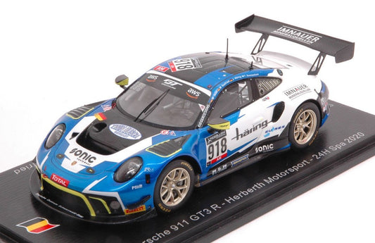 Spark Model - PORSCHE 911 GT3 N.918 24 H SPA 2020 HARING-JOOS-SEEFRIED-KONSTANTINOU - Cod. SB404