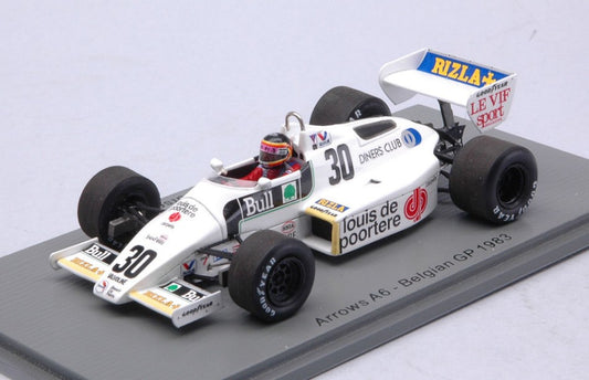 Spark Model - ARROWS A6 THIERRY BOUTSEN 1983 N.30 BELGIAN GP 1:43 - Cod. S5786