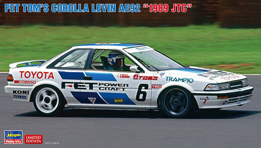 Hasegawa - FET TOM'S COROLLA LEVIN AE92 1989 JTC KIT 1:24 - Cod. HA20545