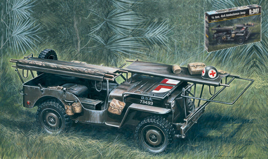 Italeri - AMBULANCE JEEP 1/4 TON 4x4 KIT 1:35 - Cod. IT0326
