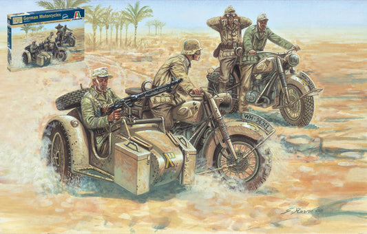 Italeri - GERMAN MOTORBIKES WW II KIT 1:72 - Cod. IT6121