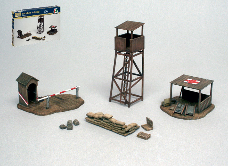 Italeri - BATTLEFIELD BUILDINGS KIT 1:72 - Cod. IT6130