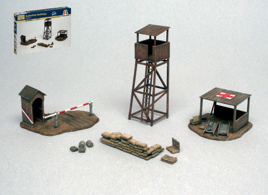 Italeri - BATTLEFIELD BUILDINGS KIT 1:72 - Cod. IT6130