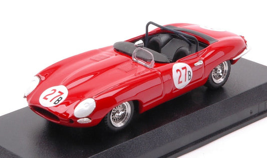 Best Model - JAGUAR E SPYDER N.27 2nd RIVERSIDE 1961 B.KRAUSE 1:43 - Cod. BT9353