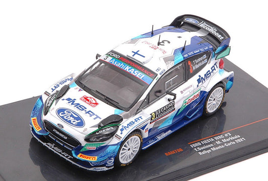 Ixo Model - FORD FIESTA WRC N.3 RALLY MONTE CARLO 2021 SUNINEN/MARKKULA 1:43 - Cod. RAM786