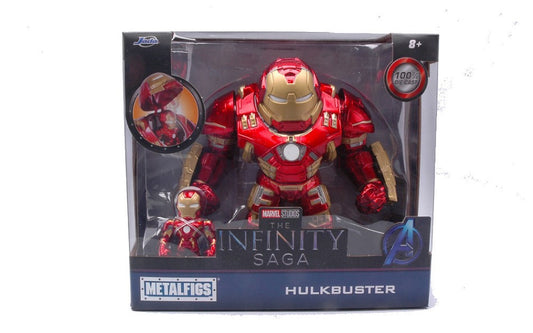 Jada Toys - HULKBUSTER cm 15 + IRONMAN cm 5 FIGURES - Cod. JADA23002