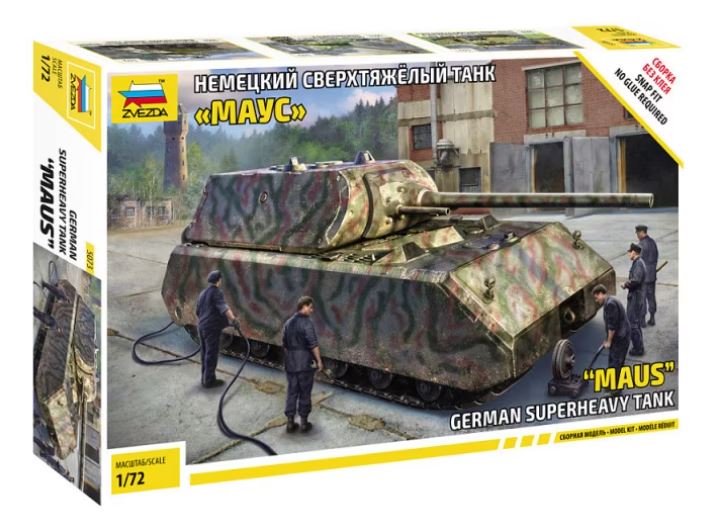 Zvezda - Pz.Kpfw.VII MAUS KIT 1:72 - Cod. Z5073